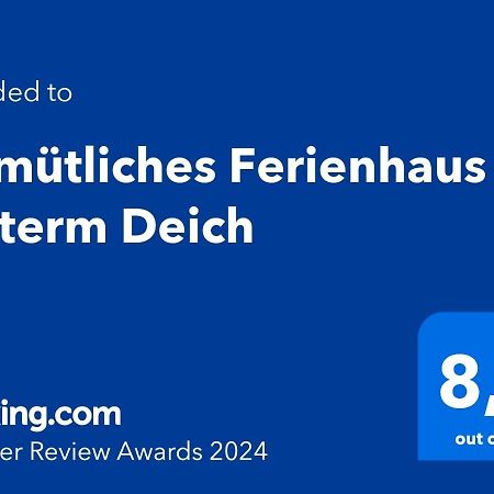 Gemuetliches Ferienhaus Hinterm Deich Nordstrand Eksteriør bilde