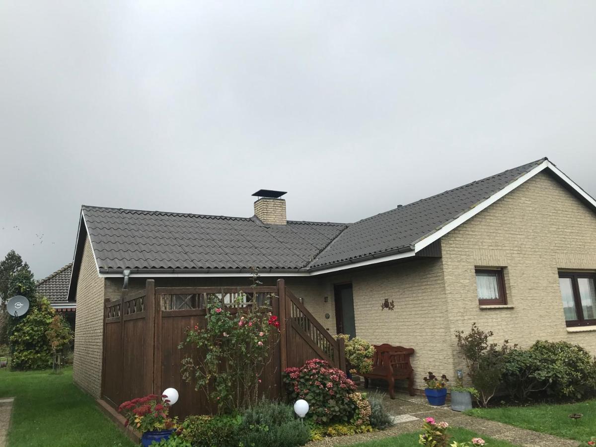 Gemuetliches Ferienhaus Hinterm Deich Nordstrand Eksteriør bilde